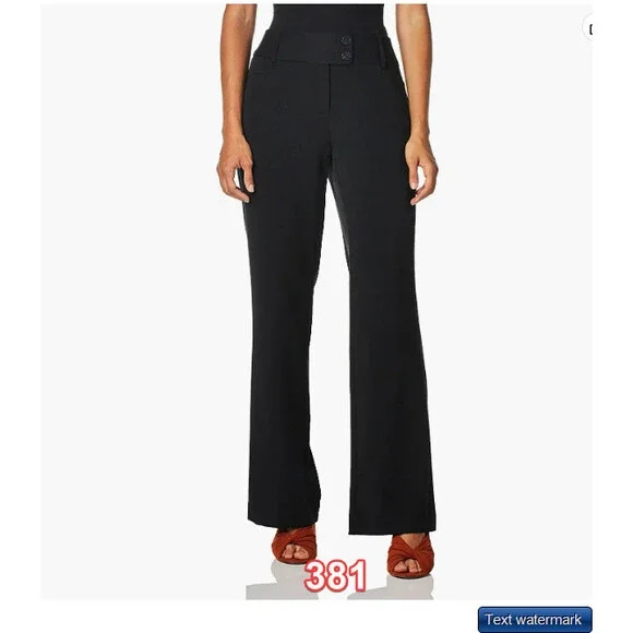 rafaella curvy fit dress pants The Linen Pleated Trouser main image 0